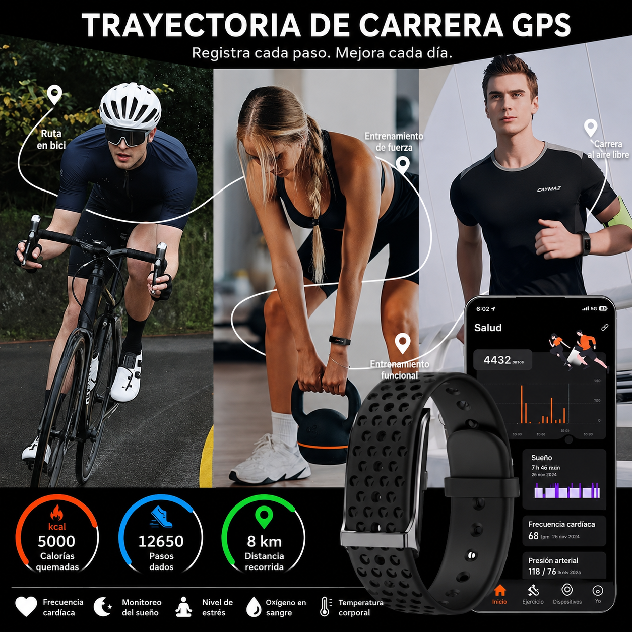Pulsera Inteligente CaymazHP